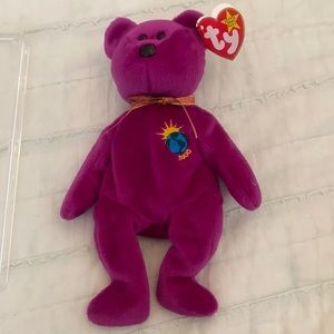 Millennium beanie baby with Hang Tag and Tush Tag Error